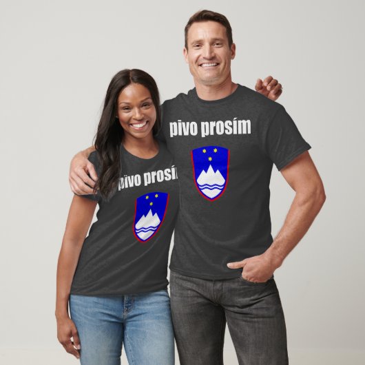 Pivo Prosim Beer bitte in Slowenien T-Shirt (Unisex)