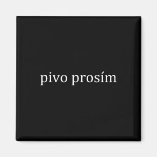 Pivo Prosim Bier Bitte Tschechische Sprache Prag V Magnet