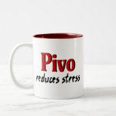 Pivo verringert Druck Zweifarbige Tasse (Links)