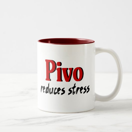 Pivo verringert Druck Zweifarbige Tasse (Rechts)