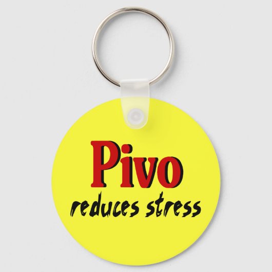 Pivo verringert Stress Schlüsselanhänger (Vorderseite)