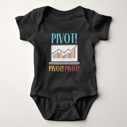 Pivot Analytics Finance Data Science Computer Baby Strampler (Vorderseite)
