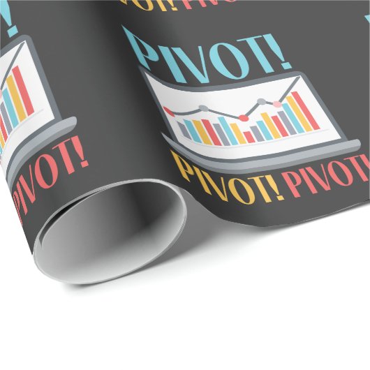 Pivot Analytics Finance Data Science Computer Geschenkpapier (Rolleneckpunkt)