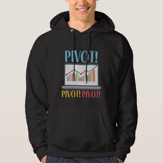 Pivot Analytics Finance Data Science Computer Hoodie (Vorderseite)