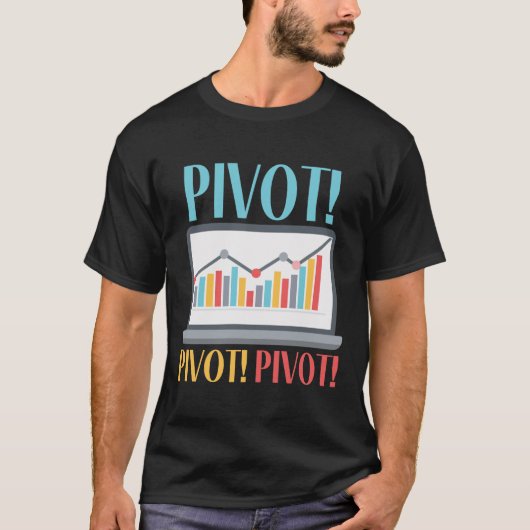 Pivot Analytics Finance Data Science Computer T-Shirt (Vorderseite)