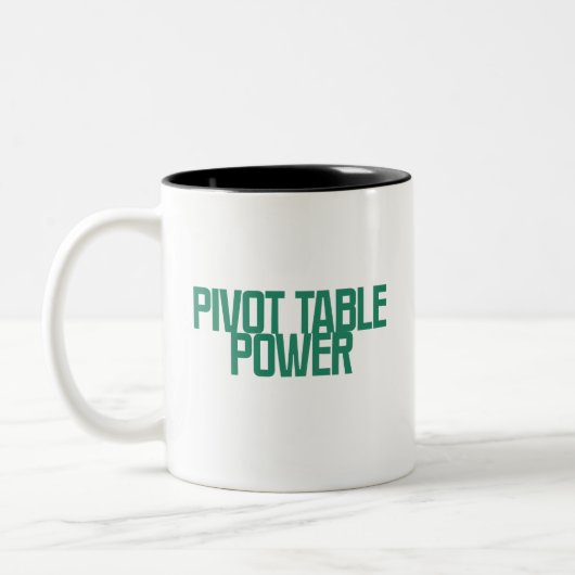 Pivot-Tabellen-Power Excel-Datenanalyse-Design Zweifarbige Tasse (Links)