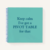 Pivot Table square notebook Notizblock (Vorderseite)