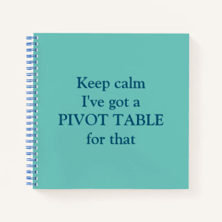 Pivot Table square notebook Notizblock