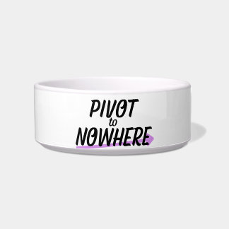 Pivot to Nowhere | Moderne Keramik-Tierschüssel Napf