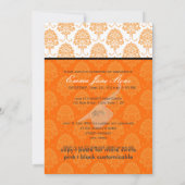 Pix Dezines 2011 Abschluss, Florentius Damask Einladung (Rückseite)