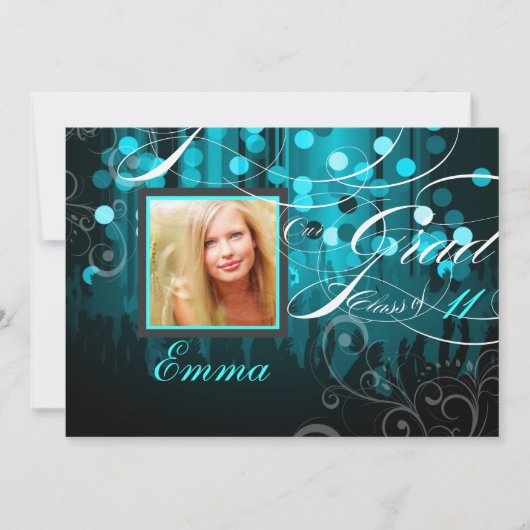 Pix Dezines Abschluss/Tanzsaal Einladung (Vorderseite)