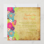 Pix Dezines alegre Retro Einladung (Rückseite)