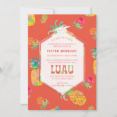 Pix Dezines Aloha Ananas Abschluss Luau Einladung (Rückseite)