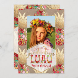 Pix Dezines Aloha Ananas, Abschluss Luau Einladung