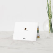 Pix Dezines Ananas/Mahalo O Hui Hou Dankeskarte (Rückseite)