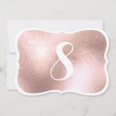 Pix Dezines Antique Imitate Rose Gold Tischnummern (Rückseite)