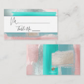 Pix Dezines Aqua Wasserfarbe, Platzkarten der Mode (Vorne/Hinten)