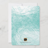 Pix Dezines Bar Mitzvah/Blauer Confetti Einladung (Rückseite)