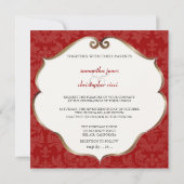 Pix Dezines Baroque 1 / Rot Einladung (Rückseite)