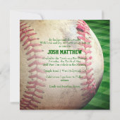 Pix Dezines ✡ Baseball Diamond/ Bar Mitzvah Einladung (Rückseite)