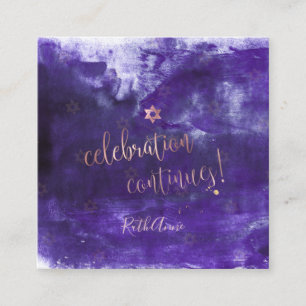 Pix Dezines Bat Mitzvah Celebration Cards ✡ Lila Begleitkarte