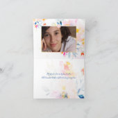 Pix Dezines Bat Mitzvah vielen Dank / Aquarellfarb Dankeskarte (Innenseite)