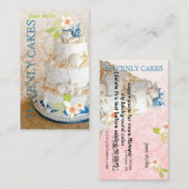 Pix Dezines Beach Hochzeitskuchen/Bäckerei/Pâtisse Visitenkarte (Vorne/Hinten)