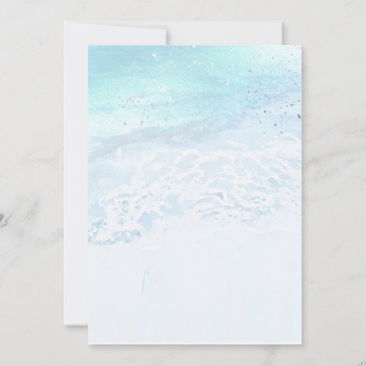 Pix Dezines Beach / Shoreline Einladung (Rückseite)