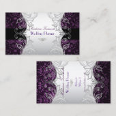 Pix Dezines bijoux Damask Imitat silber/lila Visitenkarte (Vorne/Hinten)