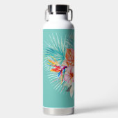 Pix Dezines Blume Tropisches Paradies Trinkflasche (Vorderseite)