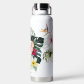 Pix Dezines Blume Tropisches Paradies Trinkflasche (Rückseite)