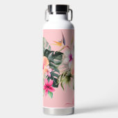 Pix Dezines Blume Tropisches Paradies Trinkflasche (Vorderseite)