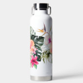 Pix Dezines Blume Tropisches Paradies Trinkflasche (Vorderseite)