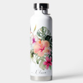 Pix Dezines Blume Tropisches Paradies Trinkflasche (links)