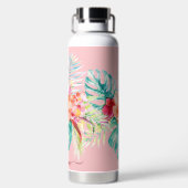 Pix Dezines Blume Tropisches Paradies Trinkflasche (Rückseite)