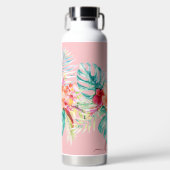 Pix Dezines Blume Tropisches Paradies Trinkflasche (Vorderseite)
