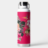 Pix Dezines Blume Tropisches Paradies Trinkflasche (Rückseite)