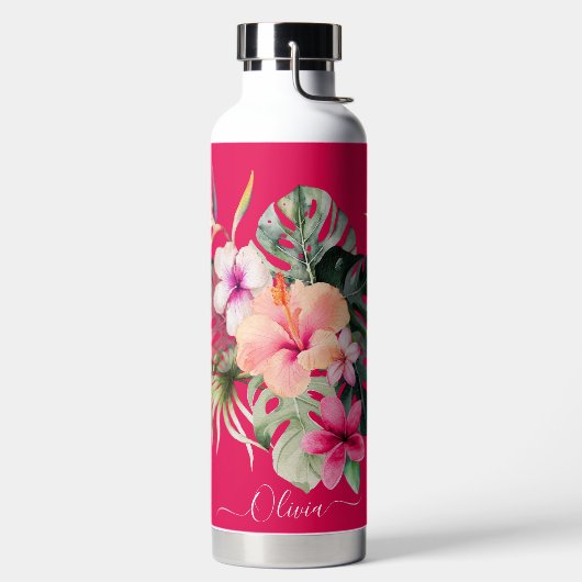 Pix Dezines Blume Tropisches Paradies Trinkflasche (links)