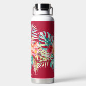 Pix Dezines Blume Tropisches Paradies Trinkflasche (Rückseite)