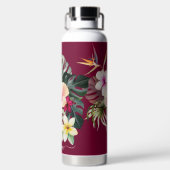 Pix Dezines Blume Tropisches Paradies Trinkflasche (Rückseite)