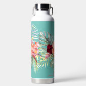 Pix Dezines Blume Tropisches Paradies Trinkflasche (Vorderseite)