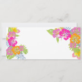 Pix Dezines Boarding Pass Hibiskus Leis/diy bckgrn Einladung (Rückseite)