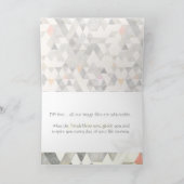 Pix Dezines Boho Dreiecke Mazel Tov/Glückwunsch Karte (Innenseite)