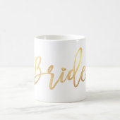 Pix Dezines Bride/Imitats Gold/Modernes Script Kaffeetasse (Mittel)