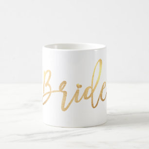 Pix Dezines Bride/Imitats Gold/Modernes Script Kaffeetasse