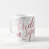 Pix Dezines Bride Squad/Imitats Rose Goldenes Skri Kaffeetasse (Vorderseite Links)