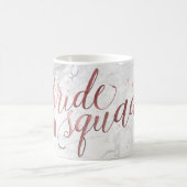 Pix Dezines Bride Squad/Imitats Rose Goldenes Skri Kaffeetasse (Mittel)