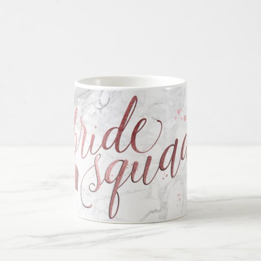 Pix Dezines Bride Squad/Imitats Rose Goldenes Skri Kaffeetasse (Mittel)