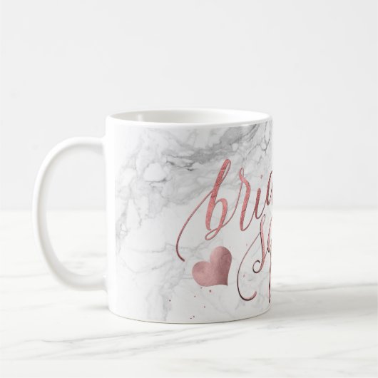 Pix Dezines Bride Squad/Imitats Rose Goldenes Skri Kaffeetasse (Links)