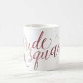 Pix Dezines Bride Squad/Imitats Rose Goldenes Skri Kaffeetasse (Mittel)